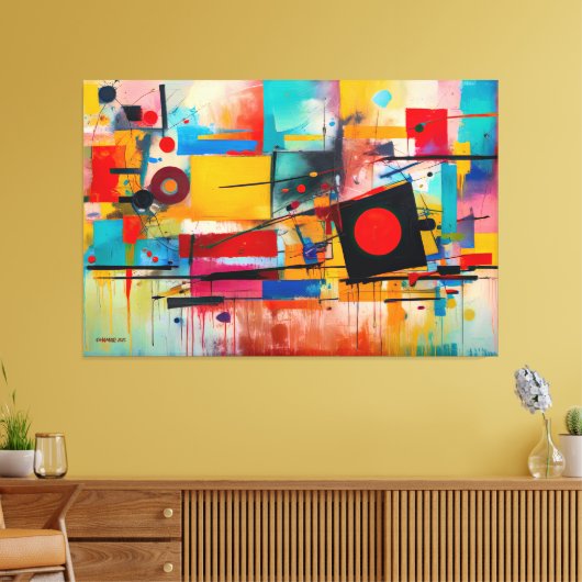 ABSTR_25-051 Abstracte kunst Canvas Print (Insitu (Woonkamer))
