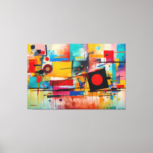 ABSTR_25-051 Abstracte kunst Canvas Print (Voorkant)