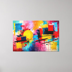 ABSTR_25-057 Abstracte kunst Canvas Print