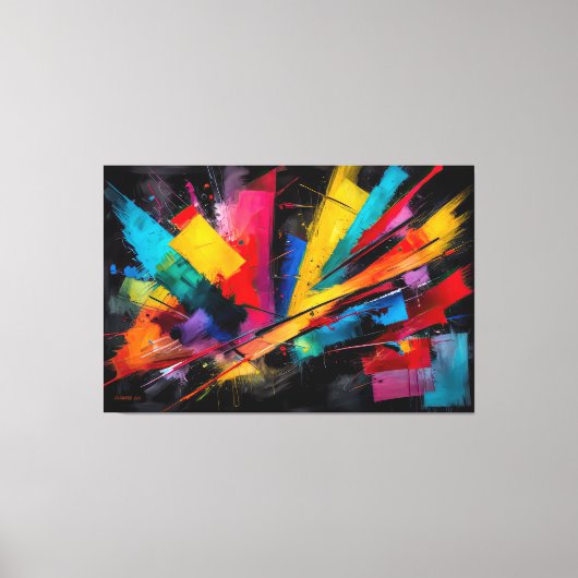 ABSTR_25-063 Abstracte kunst Canvas Print (Voorkant)