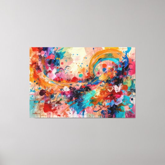 ABSTR_25-079 Abstracte kunst Canvas Print (Voorkant)