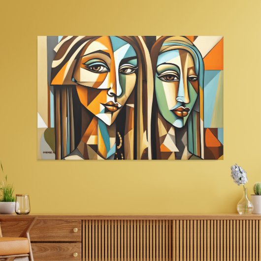 ABSTR_25-081 Abstracte kunst Canvas Print (Insitu (Woonkamer))