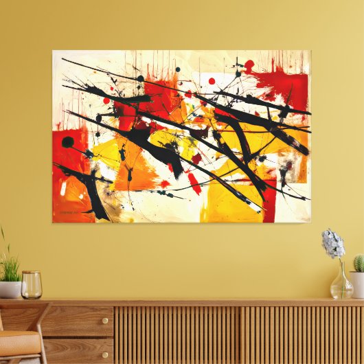 ABSTR_25-086 Abstracte kunst Canvas Print (Insitu (Woonkamer))
