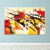 ABSTR_25-086 Abstracte kunst Canvas Print (Insitu (Houten vloer))