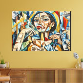 ABSTR_25-095 Abstracte kunst Canvas Print (Insitu (Woonkamer))
