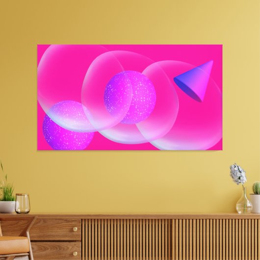 ABSTRAAT COLORE CANVAS AFDRUK (Insitu (Woonkamer))