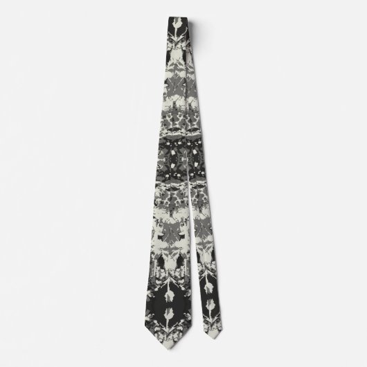 Abstrack Black en White Exclusive Mode Pattern Stropdas (Voorkant)