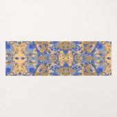 Abstrack Blue Yellow Exclusive Pattern Yogamat (Achterkant (horizontaal))