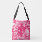 Abstrack Exclusieve roze Pattern Crossbody Bag Tas (Voorkant)
