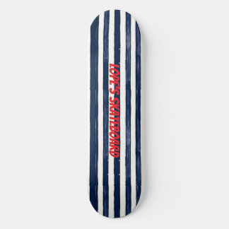 Abstrack navy Stripes Naadloos Skateboard