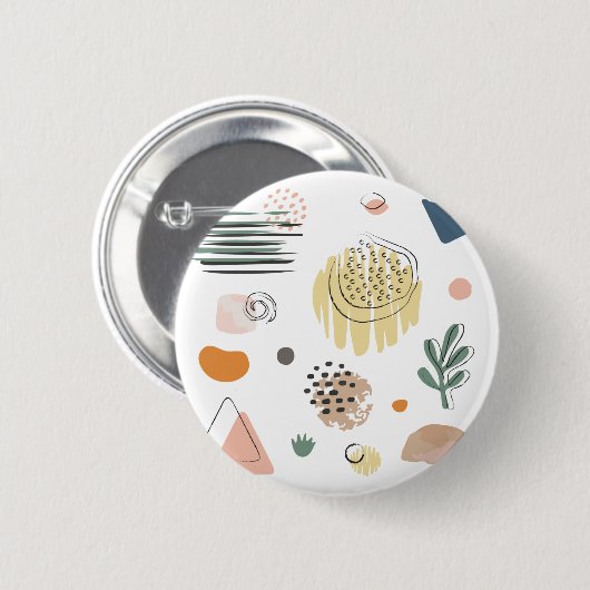 Abstrack Urban Pattern Button (Voorkant /achterkant)