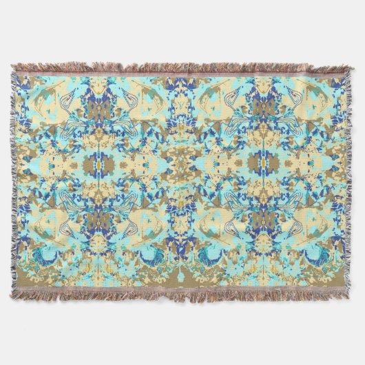 Abstrack Yellow Exclusive Pattern Deken (Voorkant)