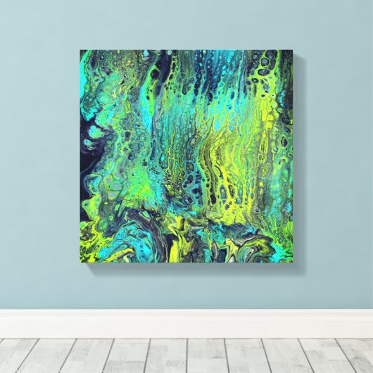 Abstract436 Canvas Afdruk (Insitu (Houten vloer))