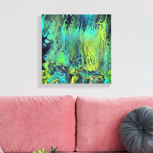 Abstract436 Canvas Afdruk (Insitu (Woonkamer))