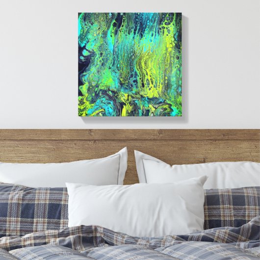 Abstract436 Canvas Afdruk (Insitu (Slaapkamer))