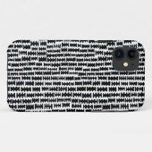 Abstract 020712 - Zwart Case-Mate iPhone Case (Achterkant (horizontaal))