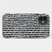Abstract 020712 - zwart Case-Mate iPhone case (Achterkant (horizontaal))