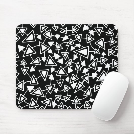 Abstract 021112 - White on Black Muismat (Met muis)