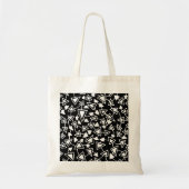 Abstract 021112 - White on Black Tote Bag (Voorkant)