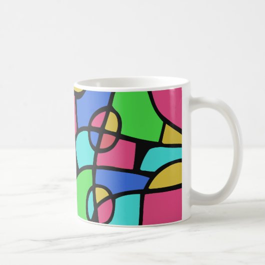Abstract 02 koffiemok (Rechts)