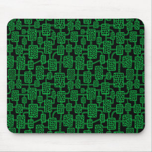Abstract 041113 - Groen groen voor zwart Muismat