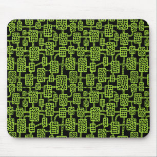 Abstract 041113 - Martian Green over zwart Muismat