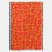 Abstract 041113 - Rood op Sinaasappel Deken (Voorkant Verticaal)