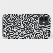 Abstract 041211 - Zwart-wit Case-Mate iPhone Case (Achterkant (horizontaal))