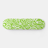 Abstract 041211v1 - Martian Green over White Skateboard (Horizontaal)