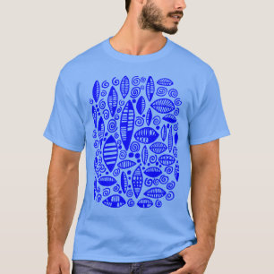 Abstract 100813 - blauw t-shirt