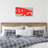 Abstract 10 canvas afdruk (Insitu (Slaapkamer))