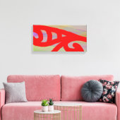 Abstract 10 canvas afdruk (Insitu (Woonkamer))