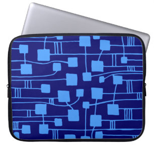 Abstract 111211 - Babyblauw op de papiermarine Laptop Sleeve