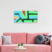 Abstract 12 canvas afdruk (Insitu (Woonkamer))
