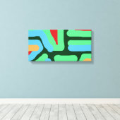 Abstract 12 canvas afdruk (Insitu (Houten vloer))