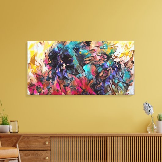 Abstract 14001 canvas afdruk (Insitu (Woonkamer))