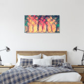 Abstract 14061 canvas afdruk (Insitu (Slaapkamer))