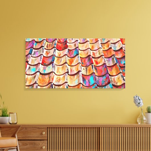 Abstract 14082 canvas afdruk (Insitu (Woonkamer))