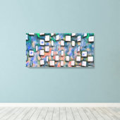 Abstract 14103 canvas afdruk (Insitu (Houten vloer))