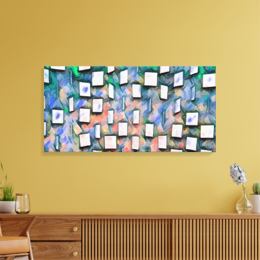 Abstract 14103 canvas afdruk (Insitu (Woonkamer))
