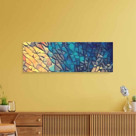 Abstract 14130 canvas afdruk (Insitu (Woonkamer))
