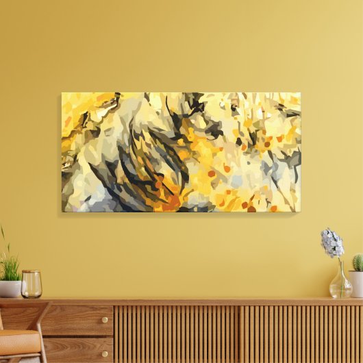 Abstract 14134 canvas afdruk (Insitu (Woonkamer))