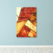 Abstract 14195 canvas afdruk (Insitu (Houten vloer))