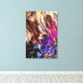 Abstract 14265 canvas afdruk (Insitu (Houten vloer))
