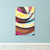 Abstract 14294 canvas afdruk (Insitu (Houten vloer))