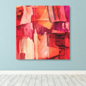 Abstract 14458 canvas afdruk (Insitu (Houten vloer))