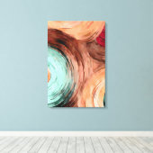 Abstract 14493 canvas afdruk (Insitu (Houten vloer))