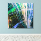 Abstract 14507 canvas afdruk (Insitu (Houten vloer))