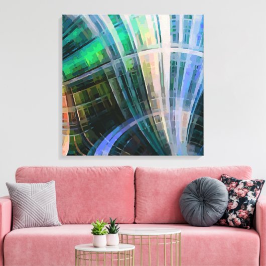 Abstract 14507 canvas afdruk (Insitu (Woonkamer))