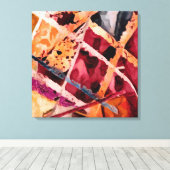 Abstract 14545 canvas afdruk (Insitu (Houten vloer))